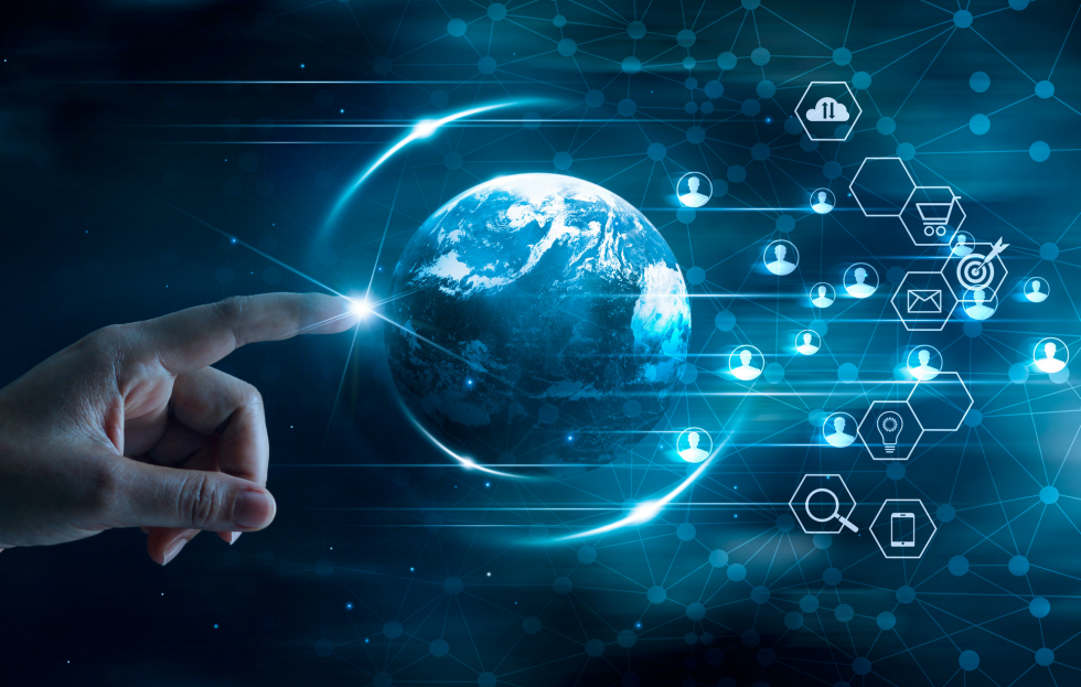 digital marketing world connection